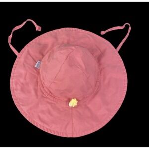 i play. Sun Protection Hat Kids 2T-4T Pink Wide Brim UPF 50+ Adjustable Tie